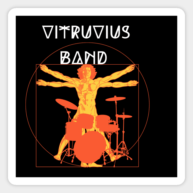 Vitruvius band  art Da Vinci orchestra Magnet by LuluCybril